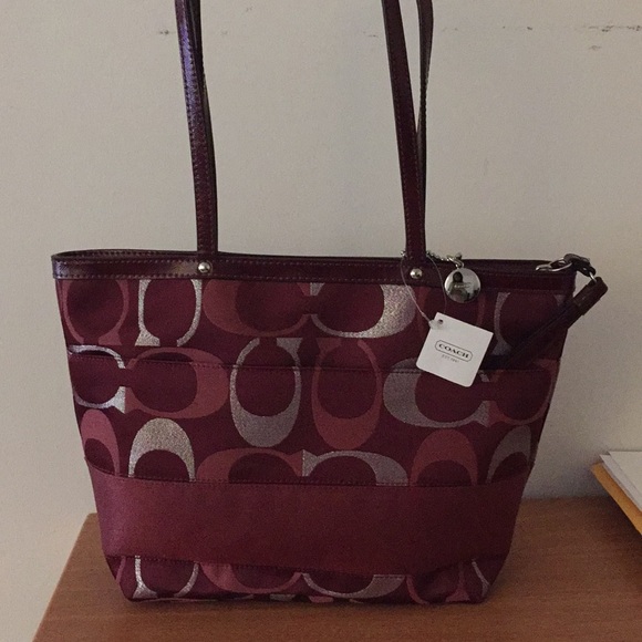 Coach Bags Brand New Burgundy Coach Purse Poshmark